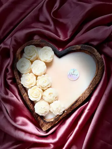 Heart with flowers